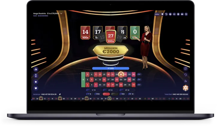 Mega Roulette — скриншот игрового поля