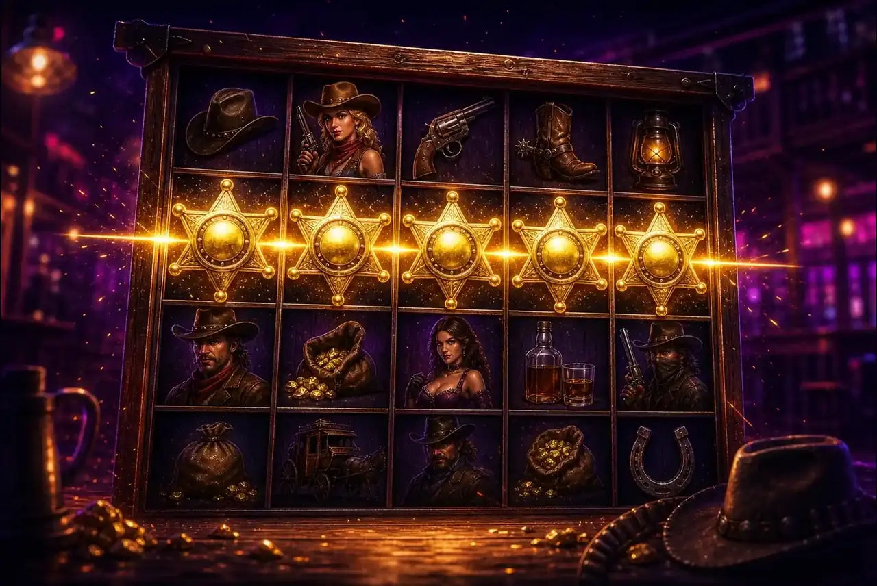 Липкие wild Wild West Gold выстроились в одной линии в бонусе