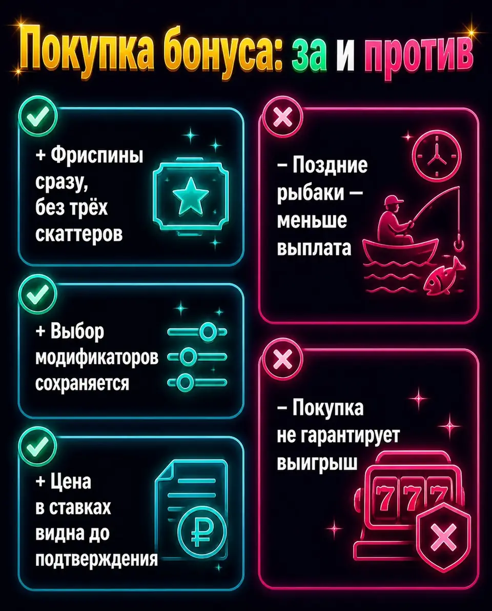 Плюсы и минусы покупки бонуса в Big Bass Amazon Xtreme