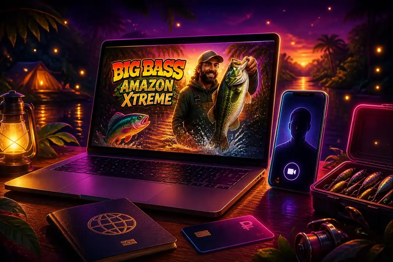Ноутбук с Big Bass Amazon Xtreme и верификация в лагере у реки