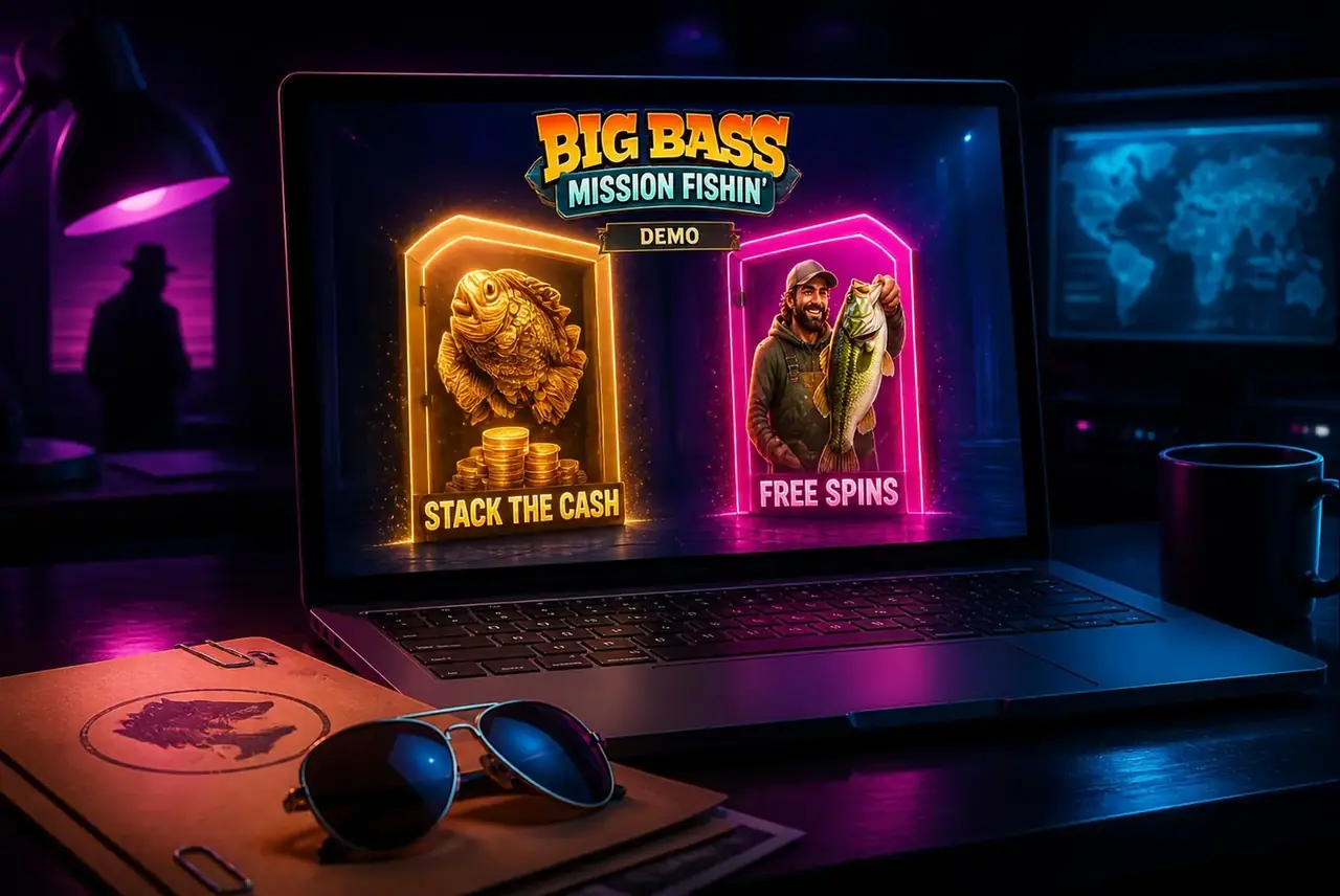 Демо Big Bass Mission Fishin': экран выбора двух бонусов