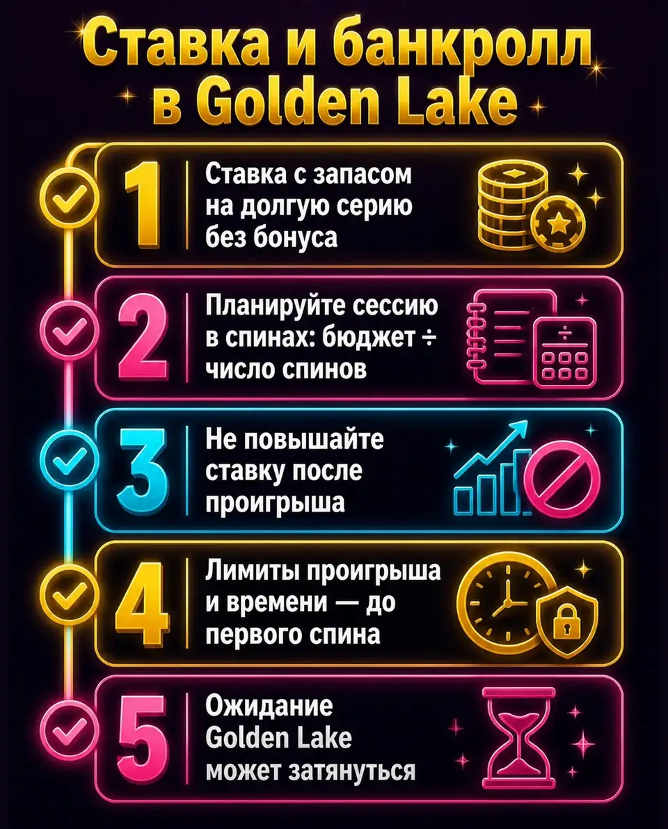 Чек-лист по ставке и банкроллу для Big Bass Secrets of the Golden Lake