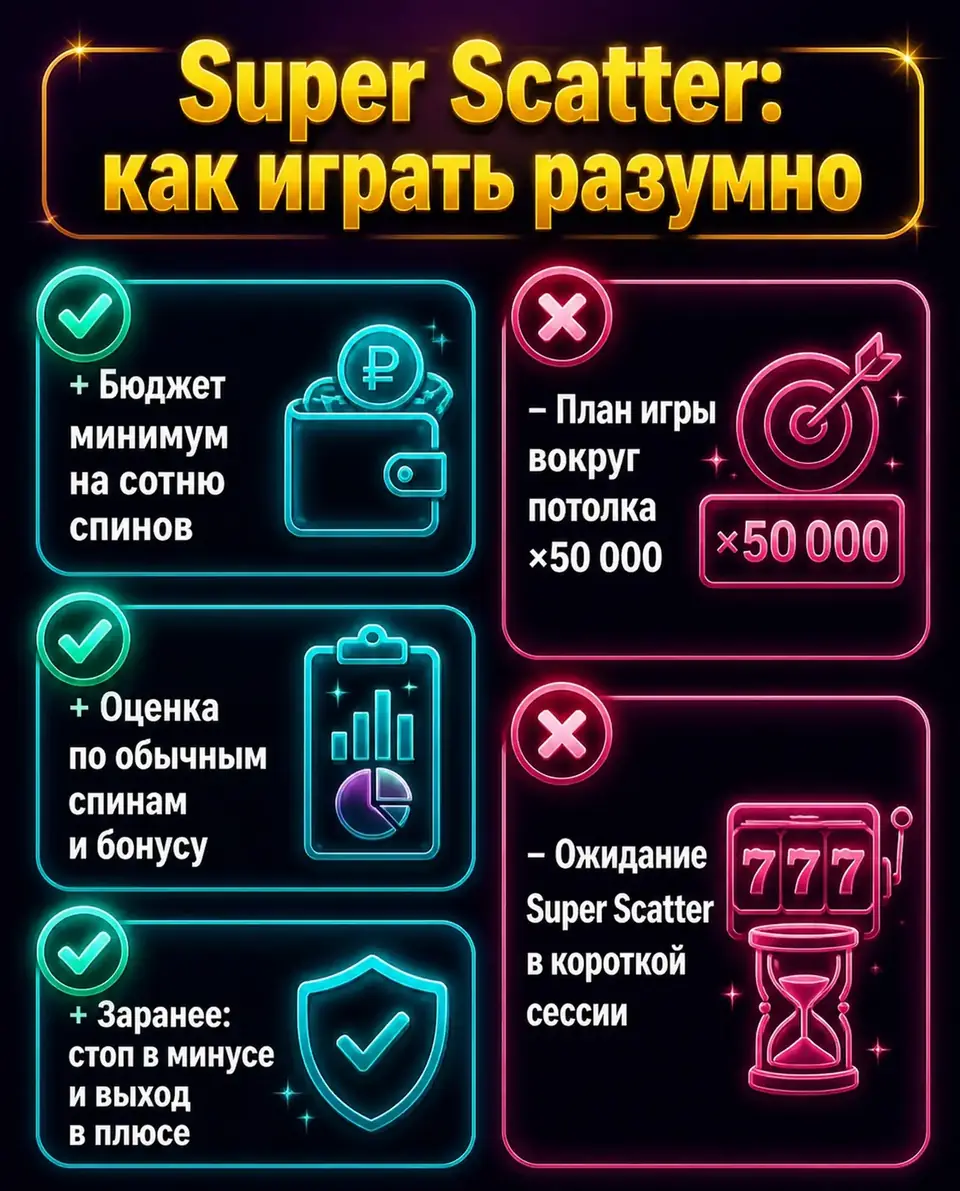 Что стоит и чего не стоит делать в Gates of Olympus Super Scatter