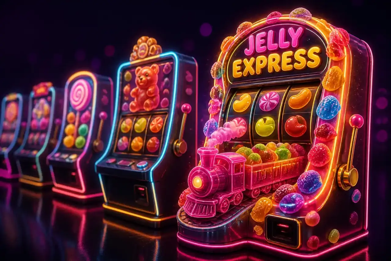 Jelly Express среди похожих сладких слотов Pragmatic Play