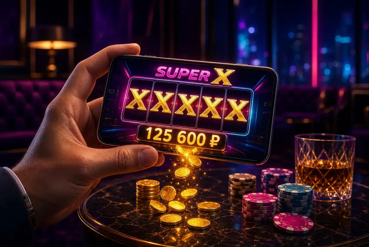 Смартфон со слотом Super X в роскошном лаундже