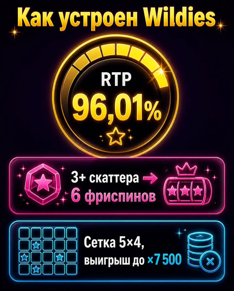 Параметры слота Wildies: RTP, фриспины и максимальный выигрыш